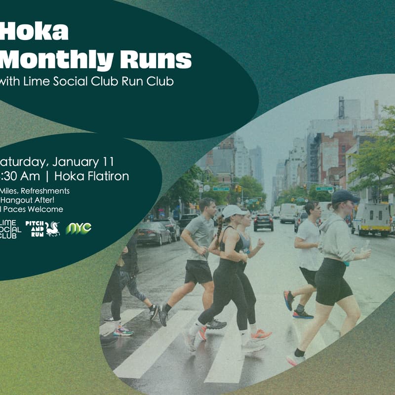 Cover Image for Hoka Monthly Run Club with Lime Social Club & Pitch N' Run