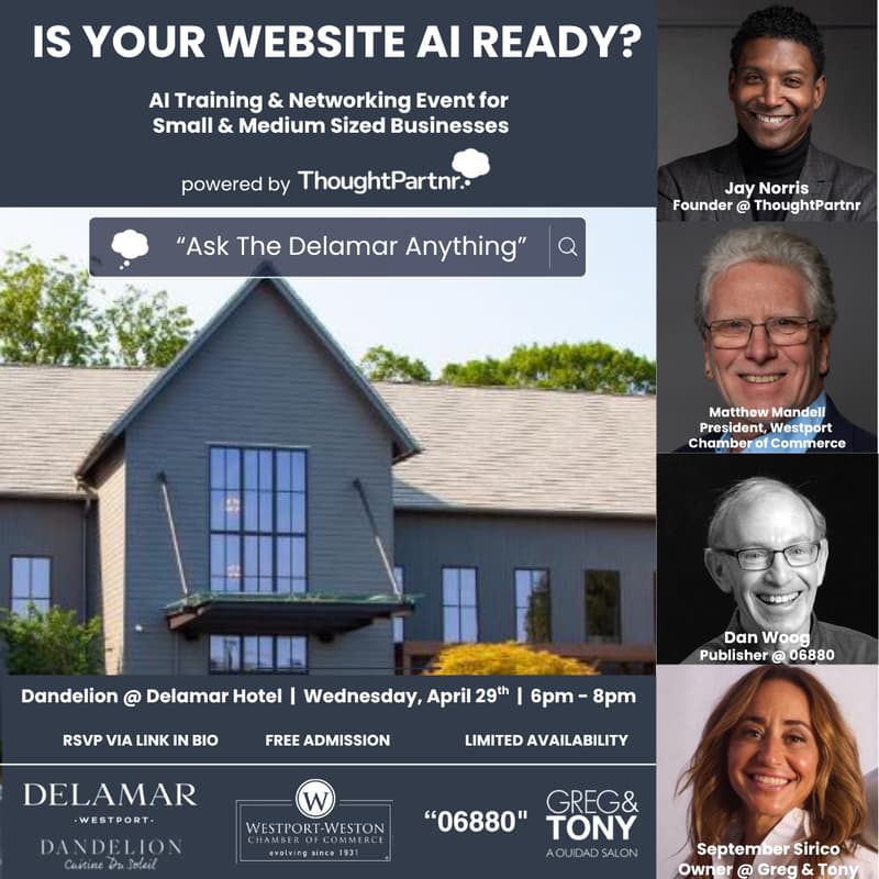 Cover Image for Is Your Website AI Ready? | AI Education & Networking Event | Wednesday, April 29