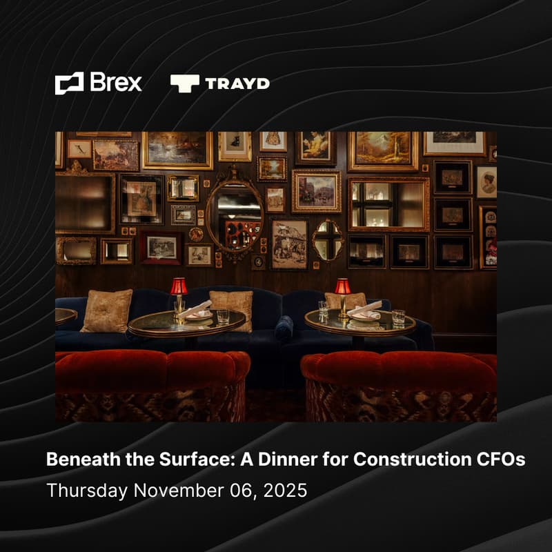 Cover Image for Beneath the Surface: A Dinner for Construction CFOs