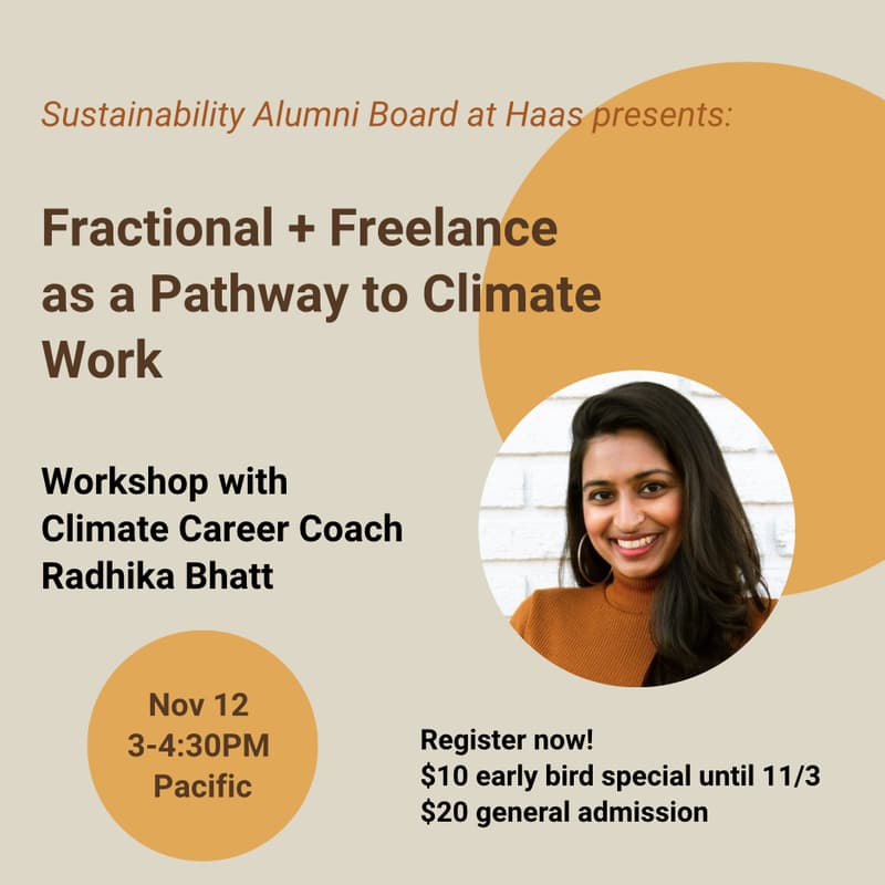 Cover Image for Fractional + Freelance as a Pathway to Climate Work