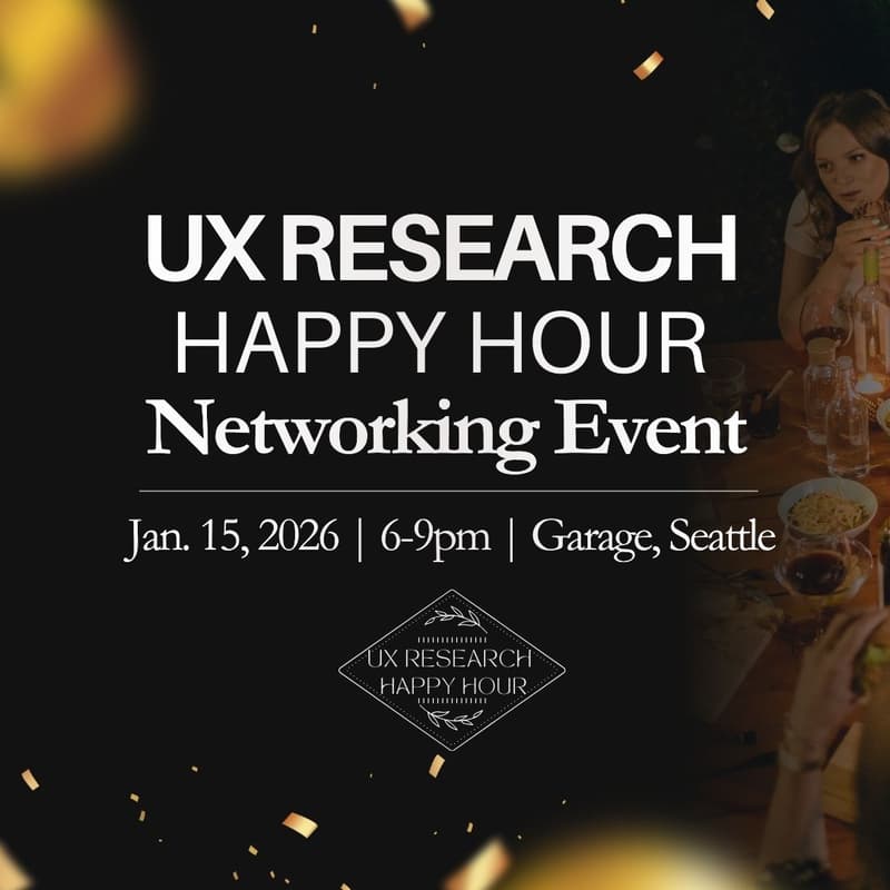 Cover Image for UX Research Happy Hour Networking Event