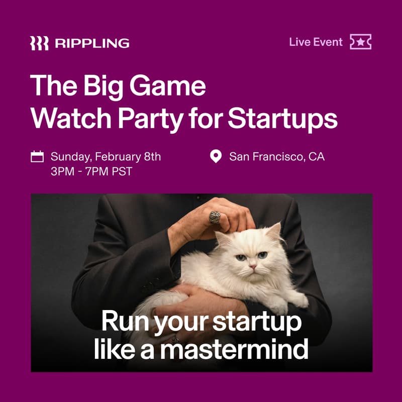 Cover Image for The Big Game Watch Party for Startups