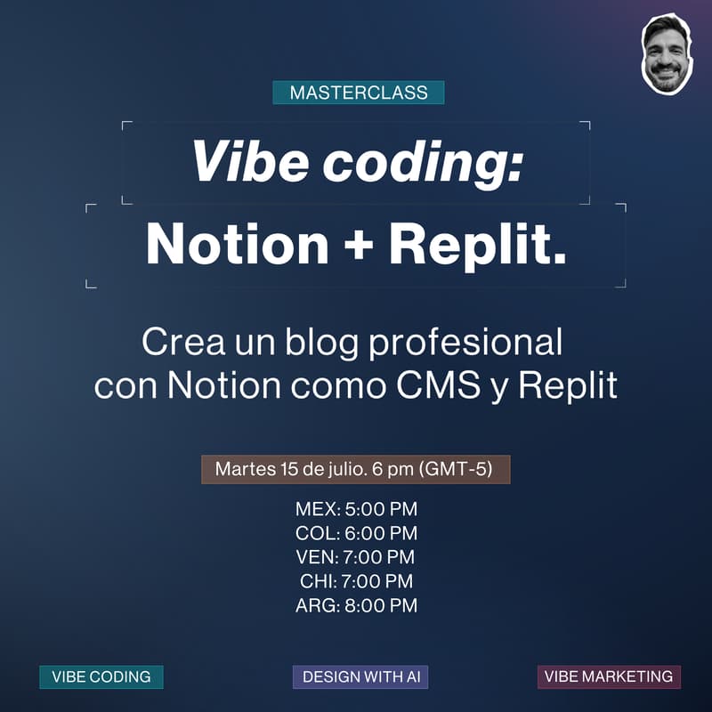 Foto de portada de Vibe coding: Crea un blog en 30 minutos con Notion como CMS y Replit