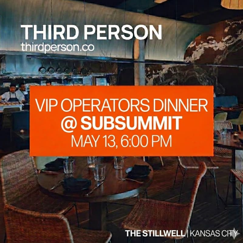 Cover Image for Third Person VIP Operators Dinner | Kansas City