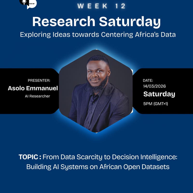 Cover Image for Research Saturday Week 12: Building With African Datasets