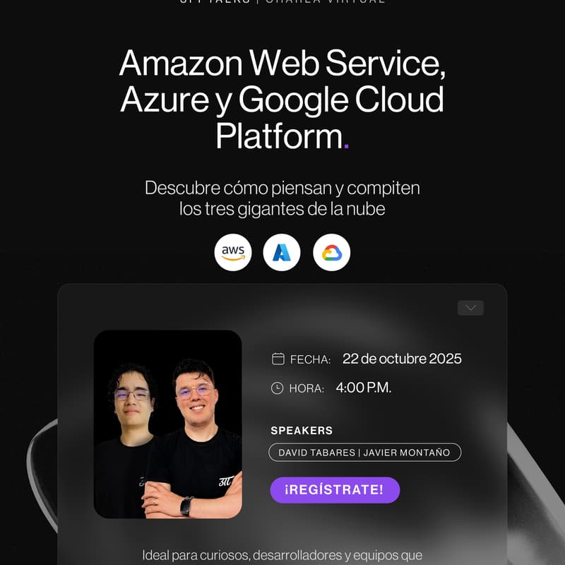 Cover Image for Conoce como se diferencian AWS, Azure y GCP y entiende la nube más allá del logo ☁️