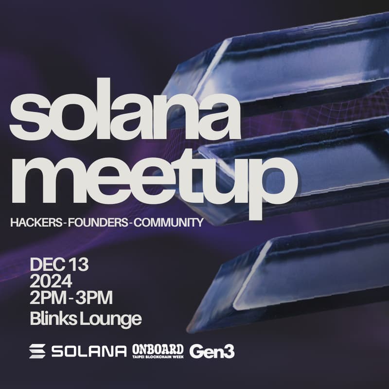 Cover Image for Solana Meetup | Hackers x Founders x Community
