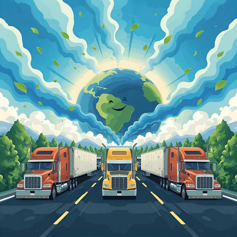 Cover Image for Black Smoke ≠ Clean Air: When Truckers and Environmental Movements Unite, Mother Earth Breathes Easier