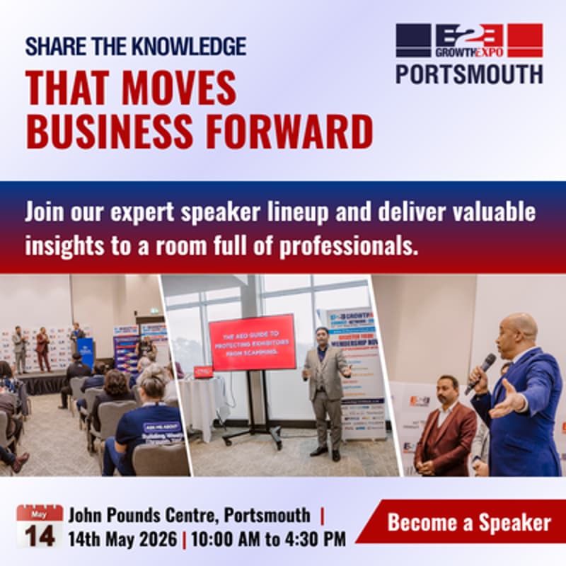 Cover Image for Portsmouth B2B Growth Expo 2026 | Become A Speakers At Premier B2B Show