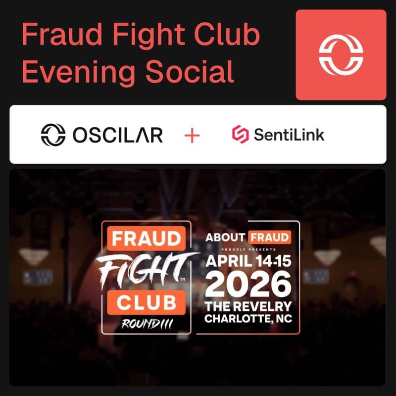Cover Image for Evening Social with Oscilar and SentiLink at Fraud Fight Club