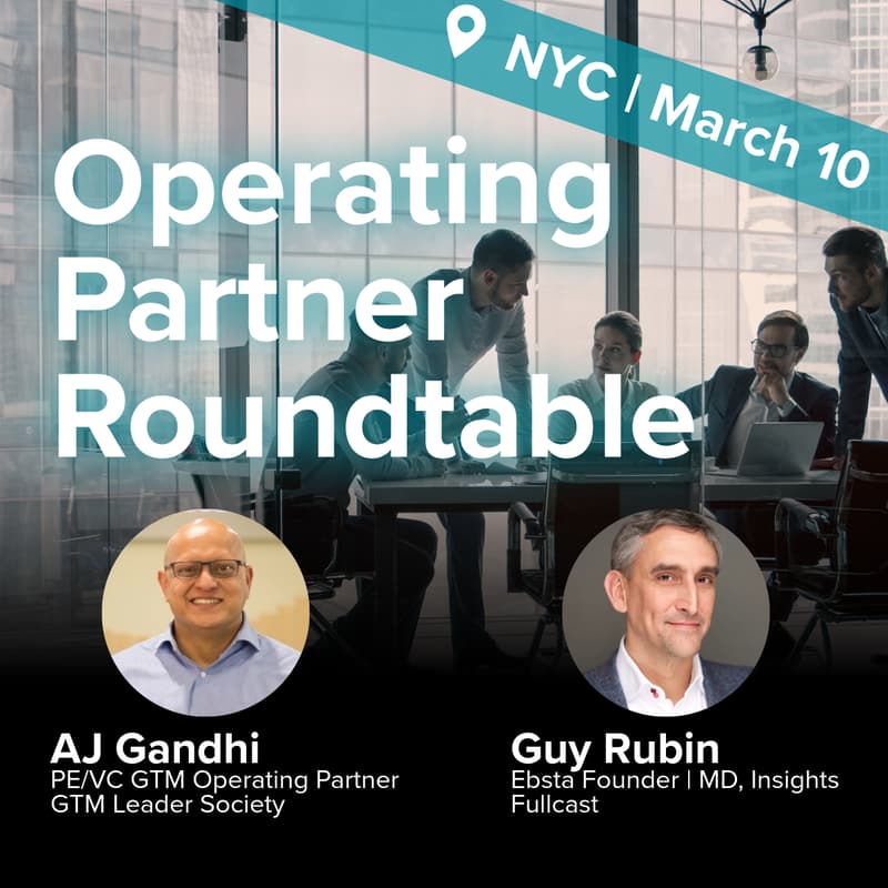 Cover Image for PE/VC Roundtable on Sales Productivity + Breakfast (NYC)