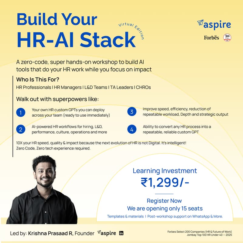 Cover Image for BUILD YOUR HR-AI STACK #2