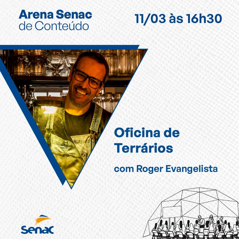 Cover Image for Oficina de Terrários com Roger Evangelista - 11/03