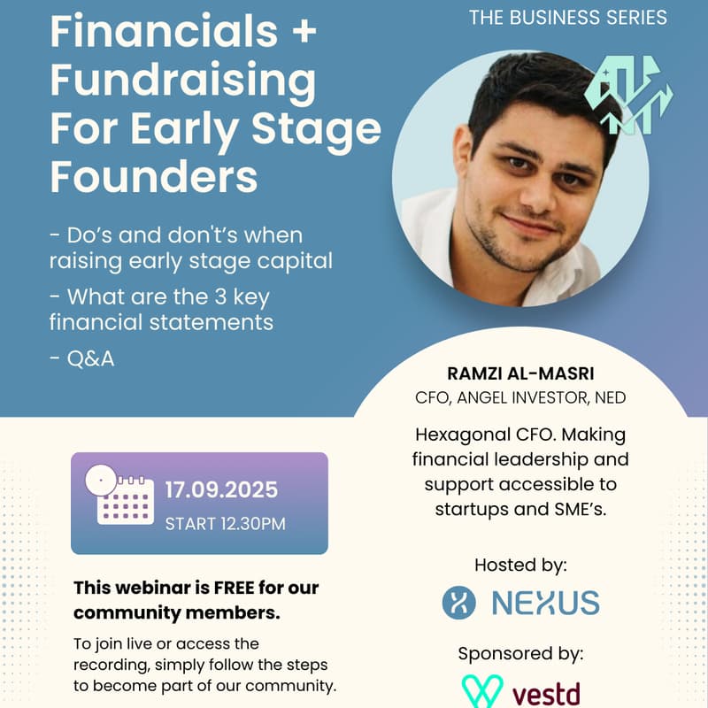 Cover Image for A Fractional CFO + Angel Investor - What Founders Need to Know About Financals + Fundraising