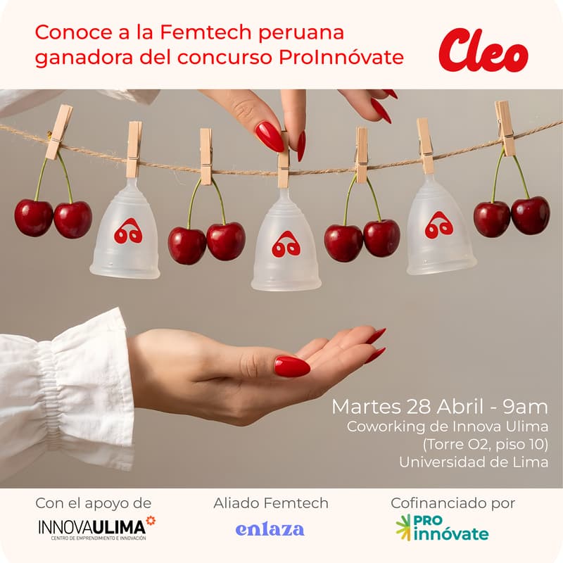Cover Image for Conoce a C L E O - Femtech Peruana ganadora del concurso ProInnóvate 12G