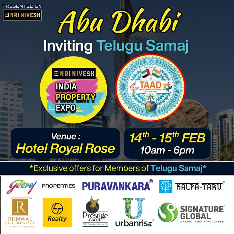 Cover Image for NRI NIVESH India Property Expo - Abu Dhabi