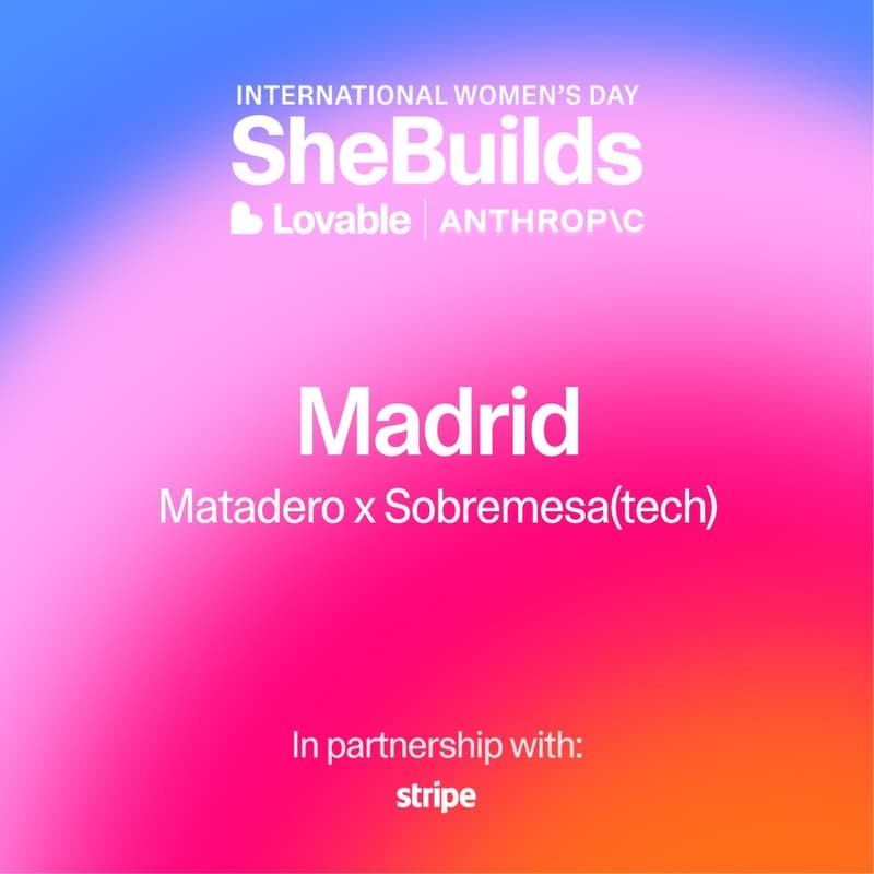 Cover Image for SheBuilds on Lovable for International Women's Day