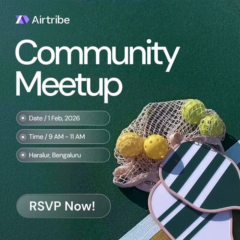 Cover Image for Pickleball Community Meetup - Bengaluru 🏓