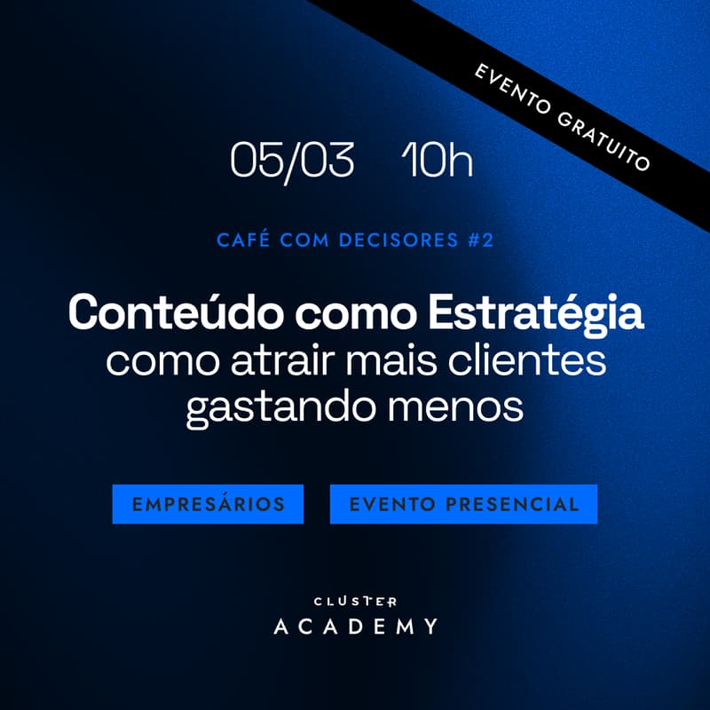 Cover Image for Conteúdo como Estratégia: Como atrair mais clientes gastando menos - Café com Decisores #2