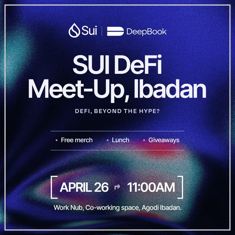 Cover Image for SUI DEFI MEETUP - IBADAN