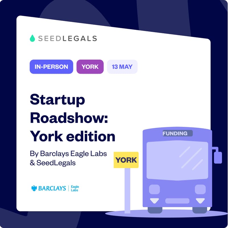 Cover Image for Startup Roadshow: York edition, hosted by Barclays Eagle Labs & SeedLegals