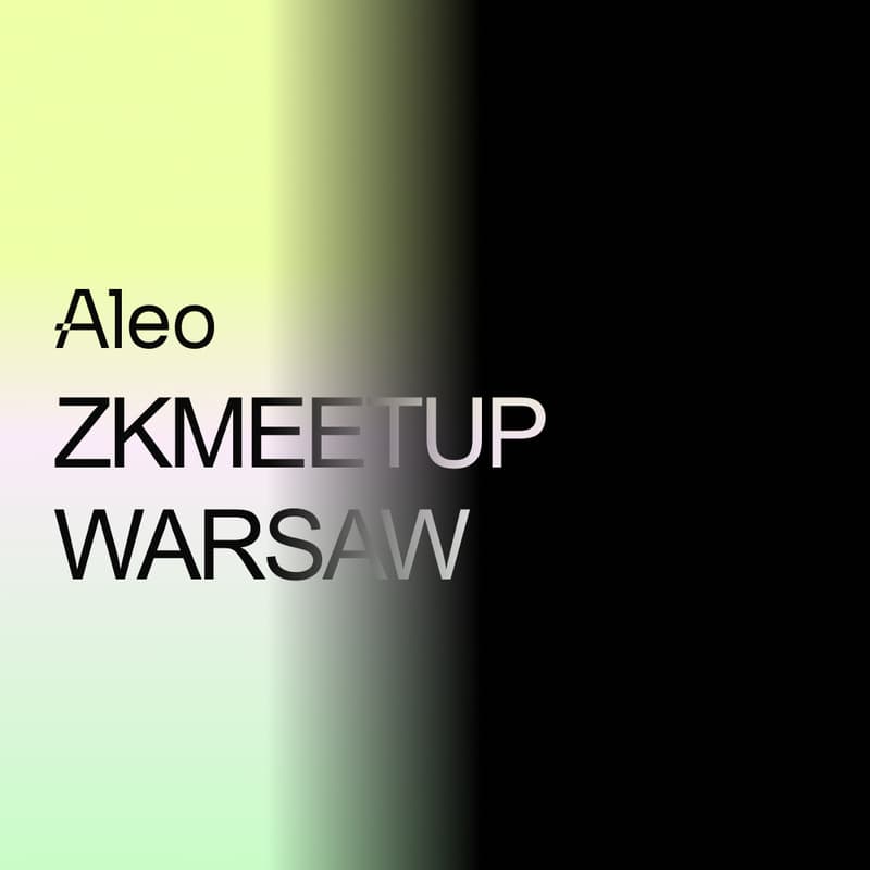 Cover Image for Aleo Warsaw zkMeetup