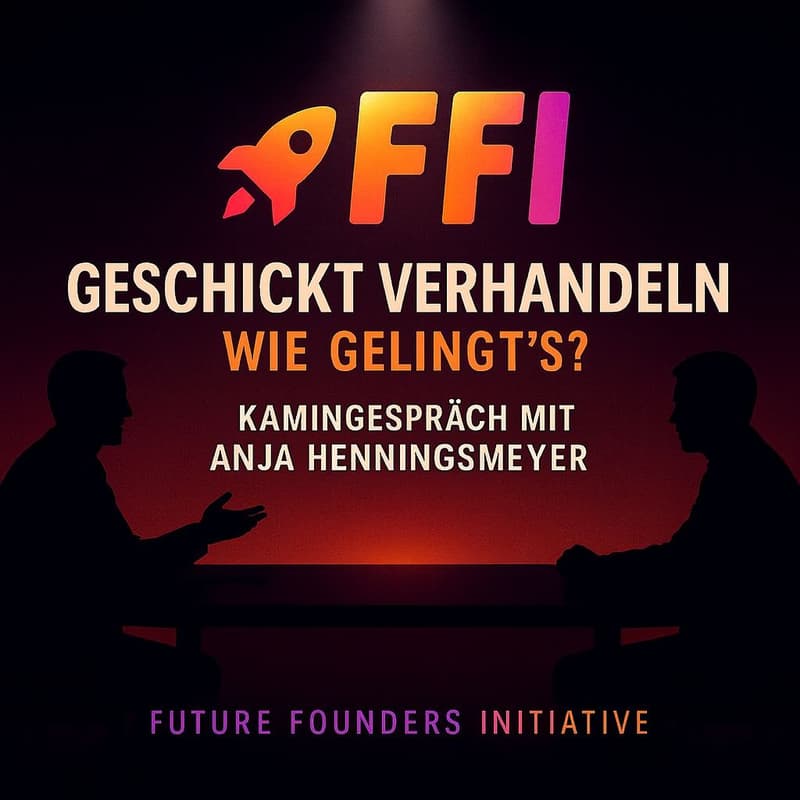 Cover Image for Geschickt verhandeln - wie gelingt’s? - Kamingespräch mit Anja Henningsmeyer