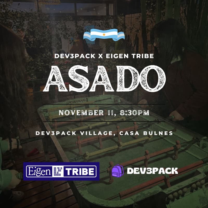 Cover Image for Dev3pack x EigenTribe Asado 🇦🇷
