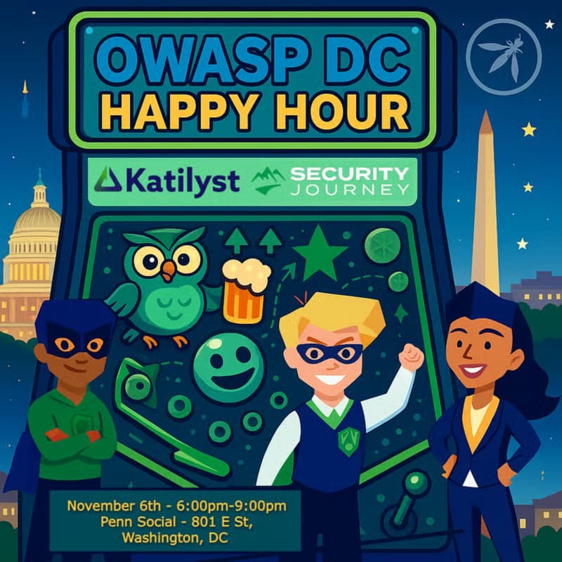 Cover Image for Security Champions Happy Hour @ OWASP Global AppSec DC