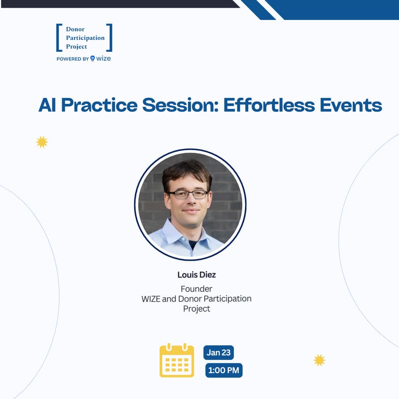 Cover Image for AI Practice Session: Effortless Events