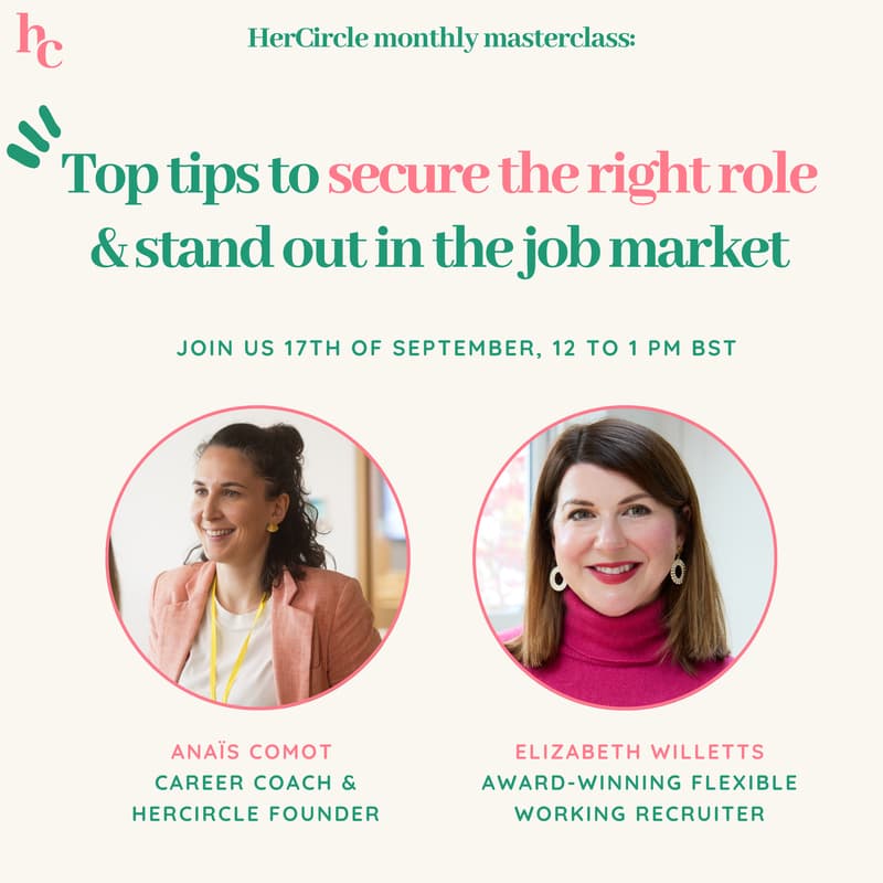 Cover Image for 🚀 Top tips to secure the right role and stand out in the job market with Elizabeth Willetts