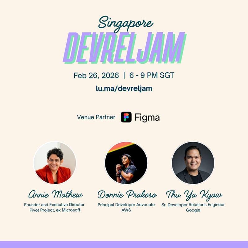 Cover Image for DevRelJam Singapore - Feb 2026