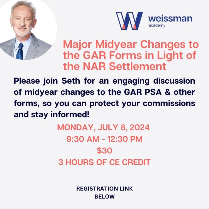 Major Midyear Changes to the GAR Forms in Light of the NAR Settlement ...