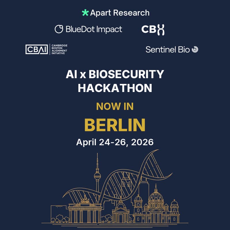 Cover Image for AIxBio Hackathon 2026 - Berlin - Apart Research