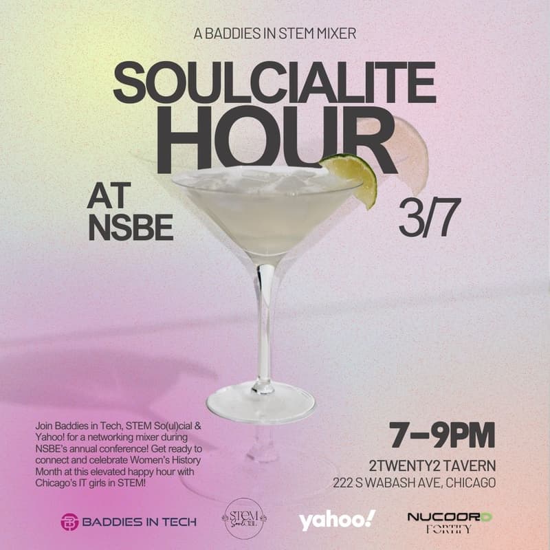 Cover Image for Soulcialite Hour: A Baddies in STEM Networking Night with Yahoo