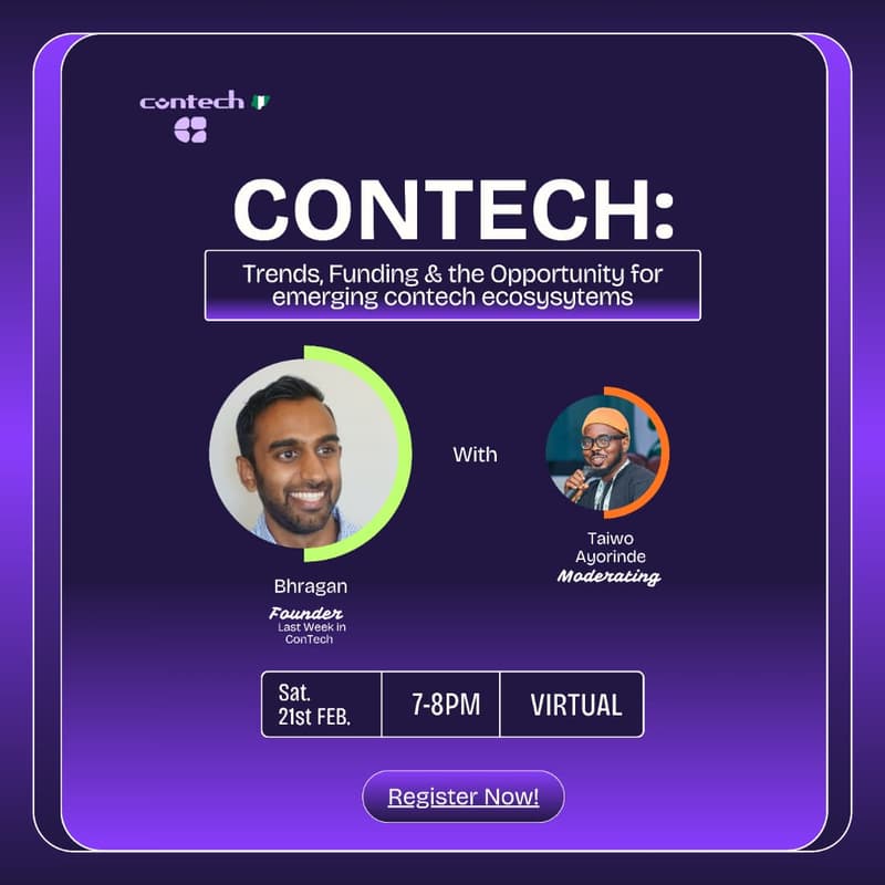 Cover Image for CONTECH: trends, funding & the opportunity for emerging contech ecosystems.