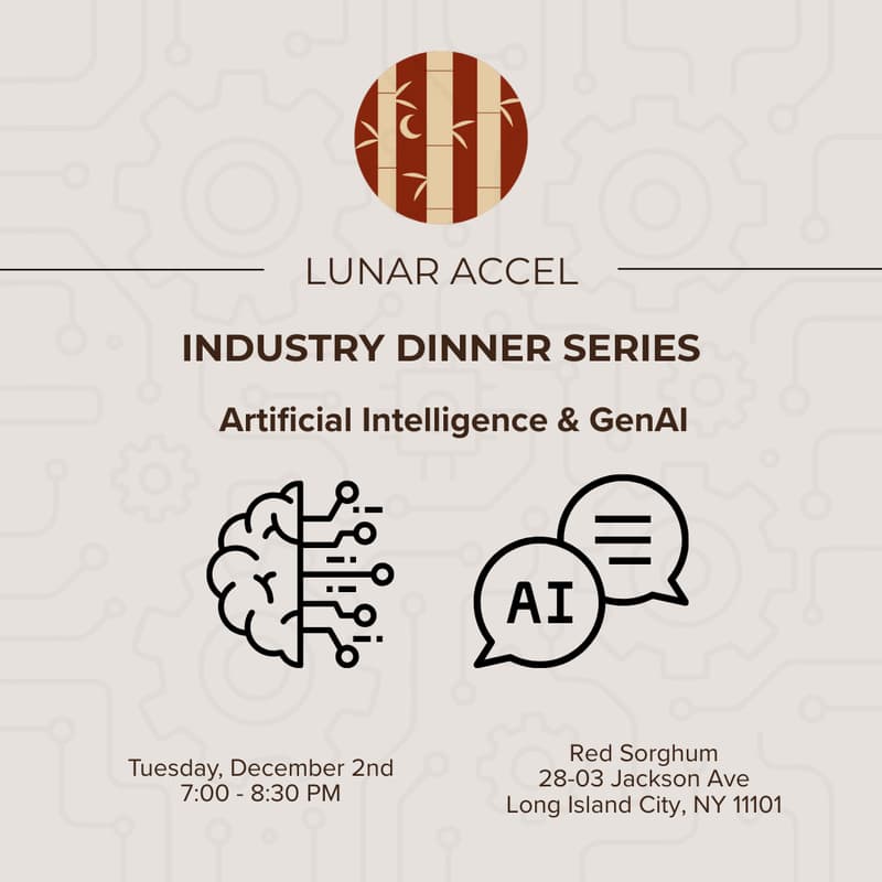 Cover Image for Lunar Accel Industry Dinner Series: Artificial Intelligence