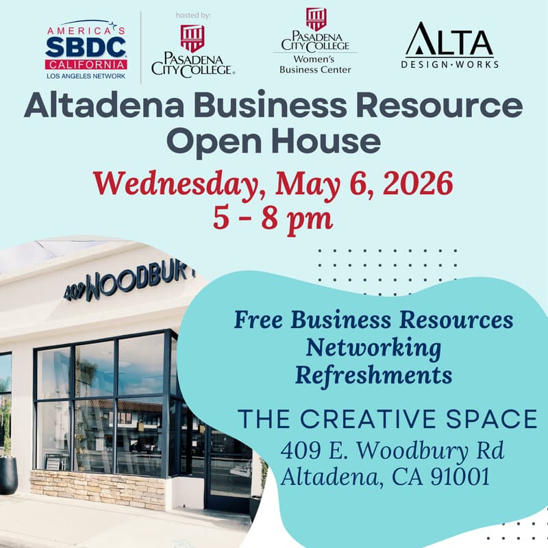 Cover Image for Altadena Business Resource Open House