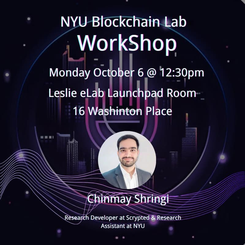 Cover Image for Blockchain Workshop @NYU Blockchain Lab