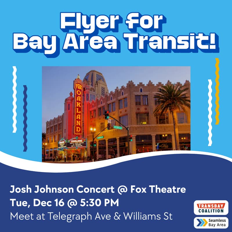 Cover Image for Flyering: Oakland Fox Theater outside the Josh Johnson concert