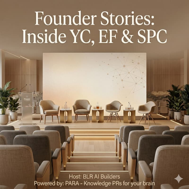 Cover Image for Founder Stories: Inside YC, EF & SPC [By BLR AI Builders]