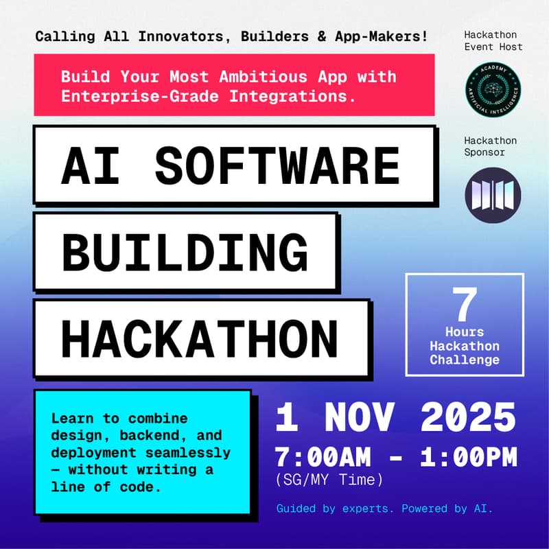ChatAndBuild x Academy of Artificial Intelligence Hackathon · Luma