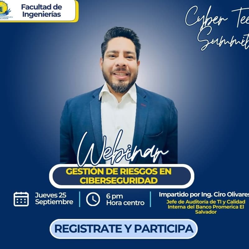 Cover Image for Cyber Tech Summit- Día 4- Webinar "Gestión de Riesgos en Ciberseguridad"