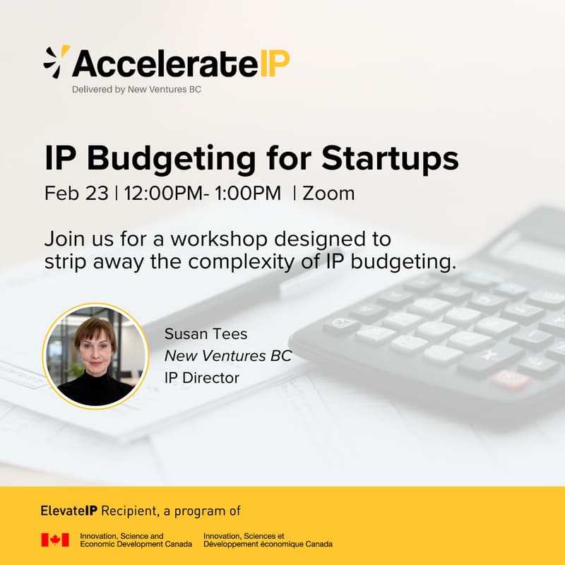 Cover Image for IP Speaker Series: IP Budgeting for Startups