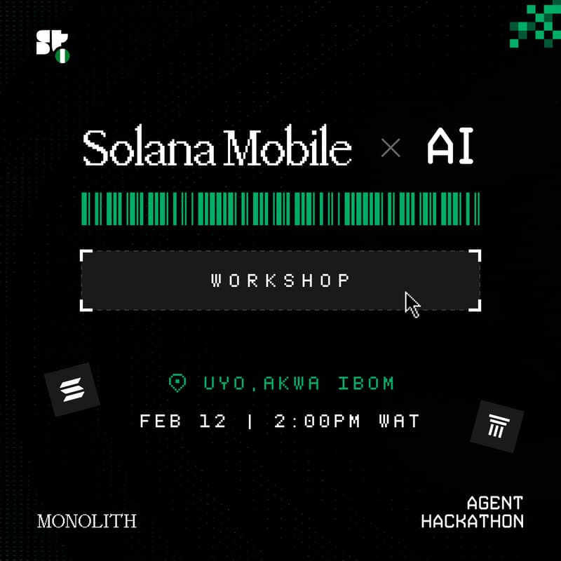 Cover Image for Solana AI Agents x Mobile Hackathon - Uyo, Akwa Ibom.