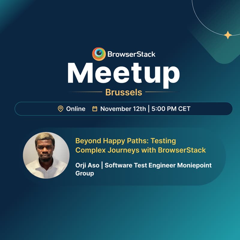 Cover Image for BrowserSTack Brussels Online Meetup - November
