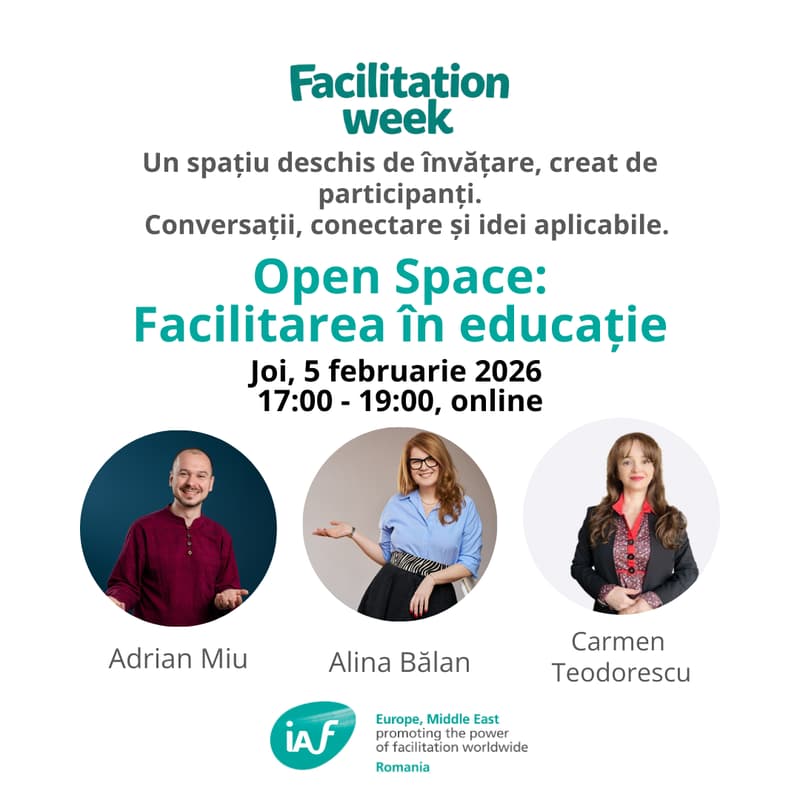 Cover Image for Open Space: Facilitarea în educație (Facilitation Week)