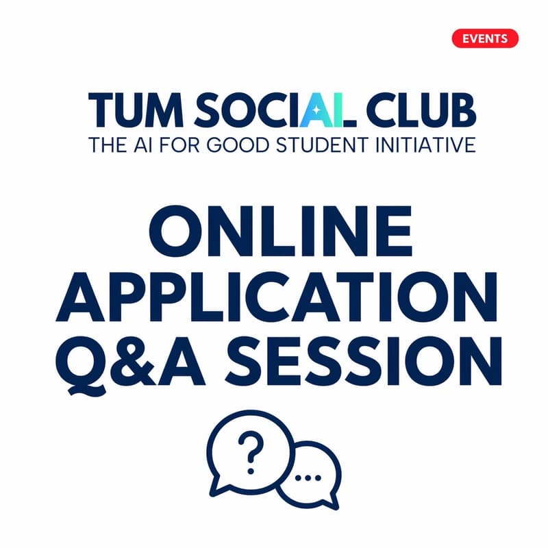TUM Social AI Club - Online Application Q&A Session · Luma