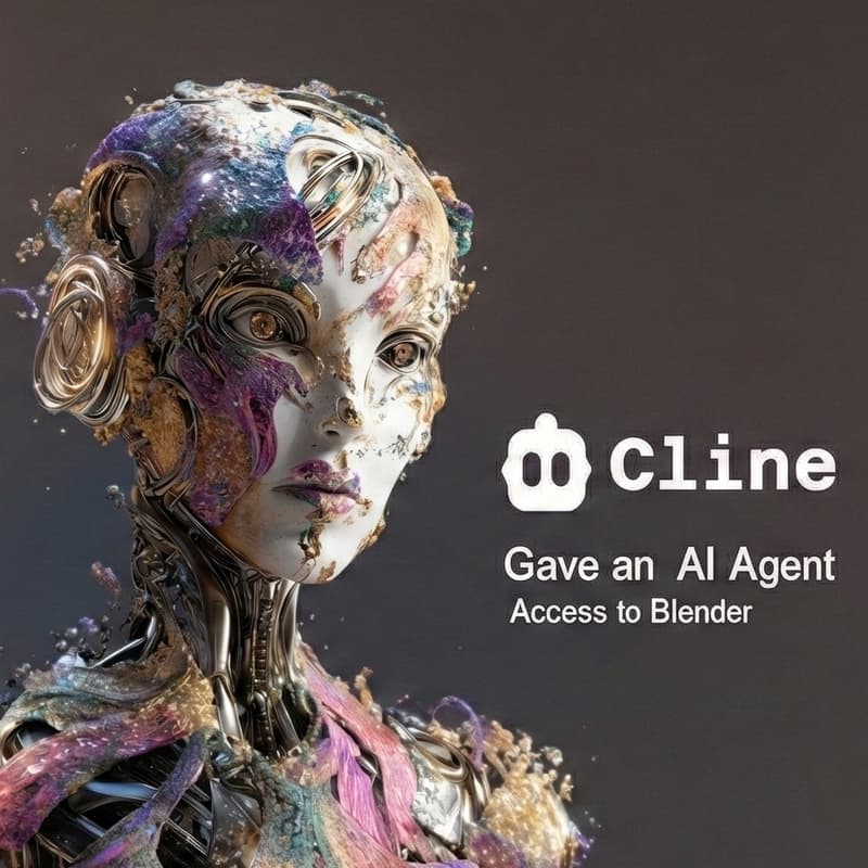 Cover Image for Cline gave an AI Agent Access to Blender - Open Registration