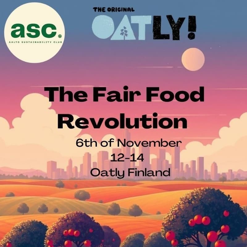Cover Image for Workshop with Oatly: The Fair Food Revolution (ASC's FOOD INNOVATION AFTERNOON)